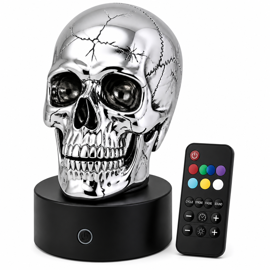 GlowSkull — Gothic LED Atmosphere Lamp
