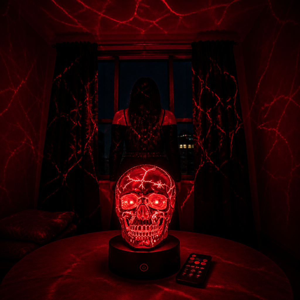 GlowSkull — Gothic LED Atmosphere Lamp